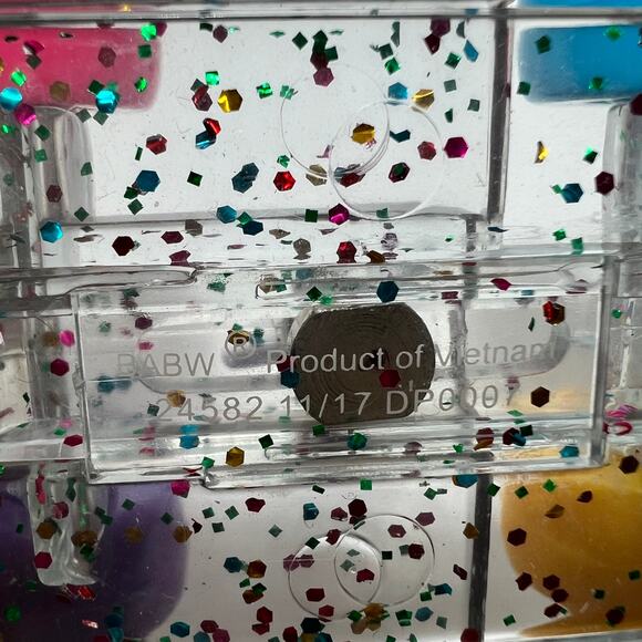 BUILD A BEAR Set of 2 Roller Skate Shoes Glitter Clear Accessory Plastic - Picture 7 of 8